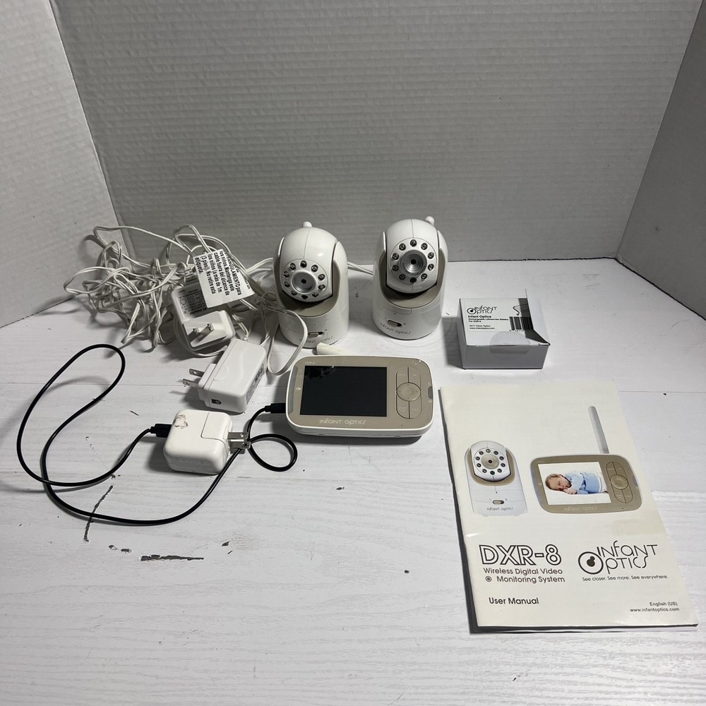 Infant Optics DXR-8 Video Baby Monitor (2) Camera 480P HD Resolution 5" Display